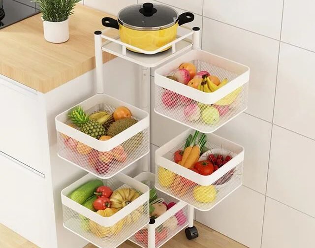 سلة خضار 5 طبقات