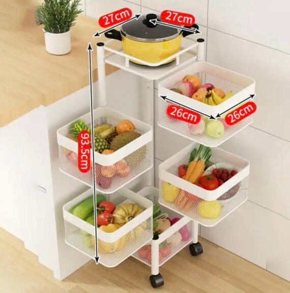 سلة خضار 5 طبقات