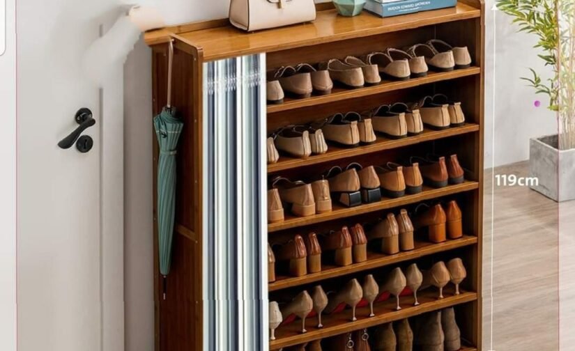 خزانة أحذية خشبية 6 رفوف
