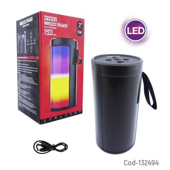 سبيكر بلوتوث مضيء RGB ZQS 1201