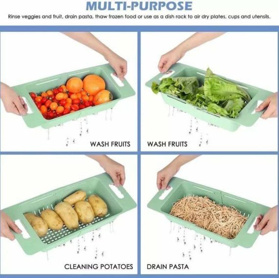 مصفاة حوض قابلة للطي متعددة الاستخدام