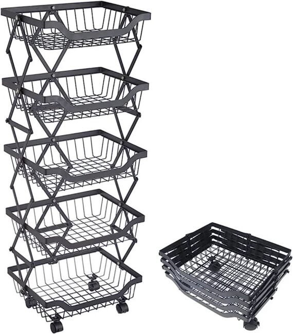 سلة الخضار والفواكه 5 طبقات