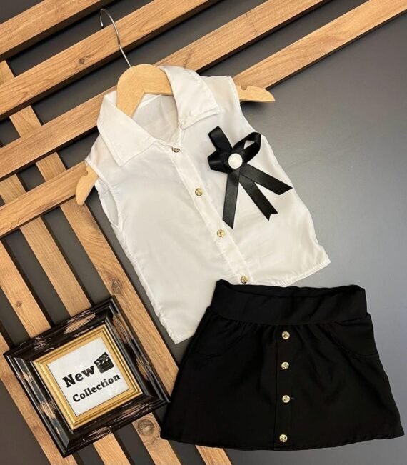 طقم بناتي قميص وتنورة