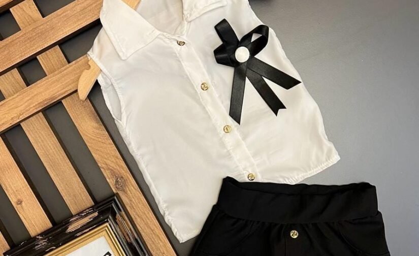 طقم بناتي قميص وتنورة