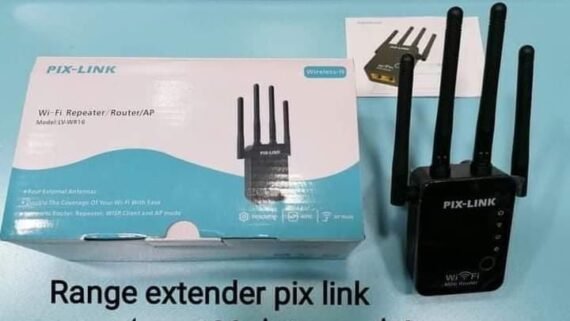 موسع نطاق واي فاي PIX LINK بقوة 600ميجا وأنتين عدد 4