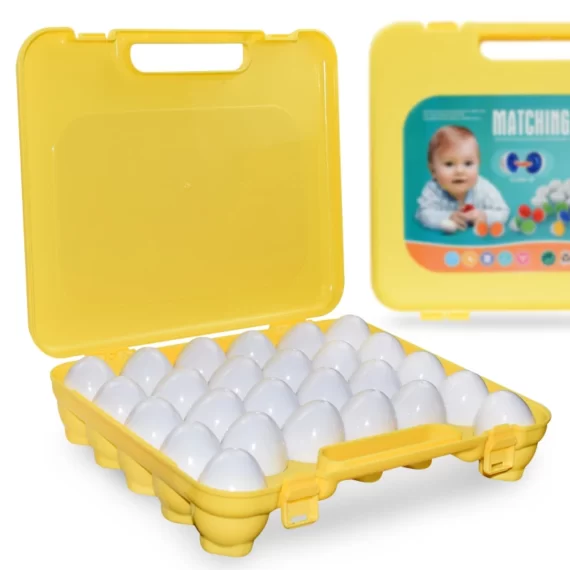 لعبة تطابق البيض 26 قطعة من الحروف الانجليزية  ABC وتعلم الالوان